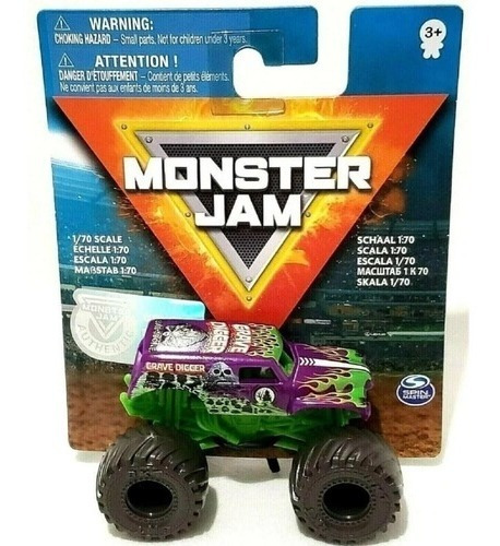 Monster Jam Grave Digger Mini Vehículo Escala 1:70 Art 58712