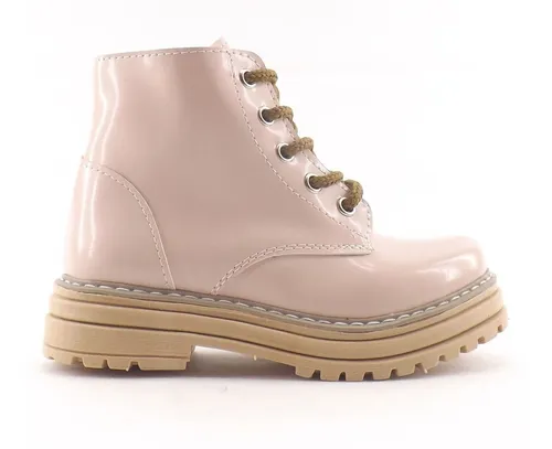 Borcegos Botas Nena Ni a Acharoladas Plataforma 48 Carg