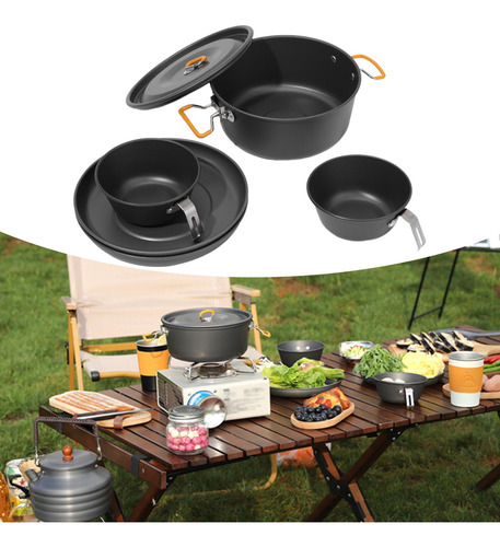 Juego De Utensilios De Cocina Para Acampar Utensilios Olla