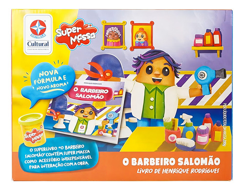Livro O Barbeiro Salomão Com Massinha De Modelar - Estrela