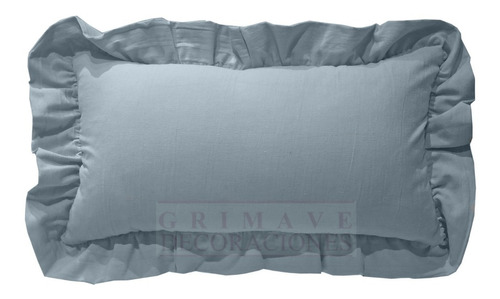 Funda Almohadon Tusor Volado 30x50. Envio A Todo Pais.