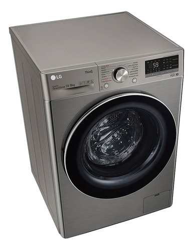 Lavasecarropas LG 14 Kg Gris Wd14vv4s6c