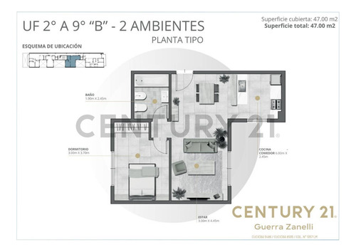 Departamento 2 Ambientes En Caballito Norte