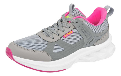 Tenis Mujer Starsofthewolrd 10601-1 Gris 117-296