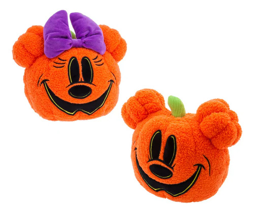 Set Cojines Mickey Minnie Disney Store Halloween Calabaza