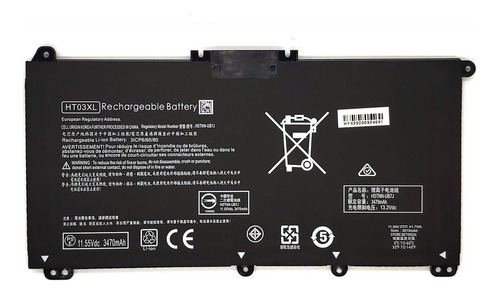 Bateria Ht03xl Para L11421-2c2 L11421-2d1 L11421-2d2 Negro