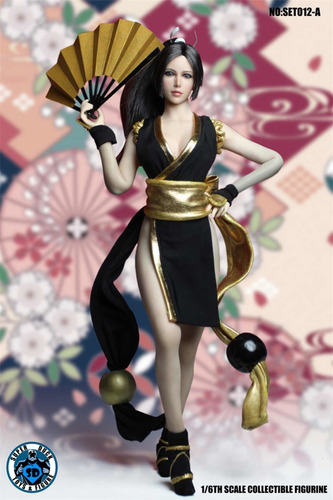 1/6 Set Super Duck Mai Shiranui Color Negro King Of Fighters
