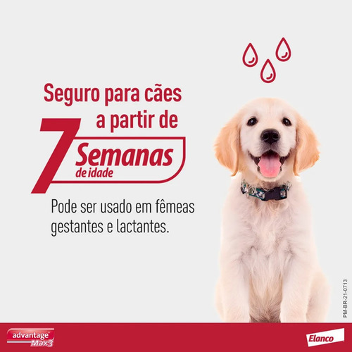 Advantage Max 3 Cães 10 A 25kg - 1 Pipeta Envio Imediato