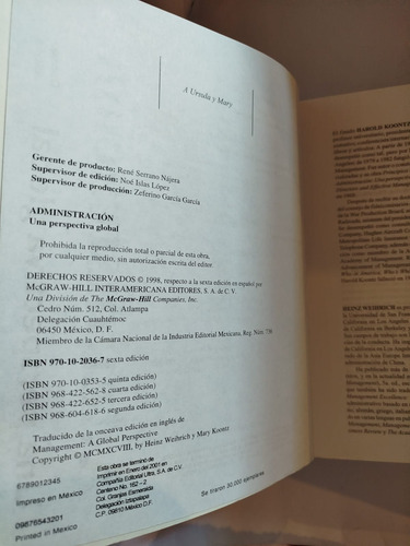 Administración, Una Perspectiva Global - Harold Koontz