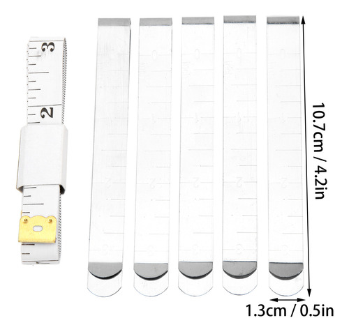 Juego De Clips Para Dobladillos De Acero Inoxidable, Medició