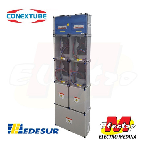 Gabinete 4 Medidor Trifasico Edesur Conextube Electro Medina