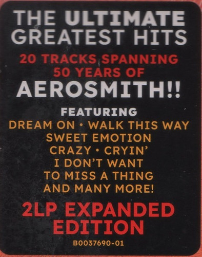 Aerosmith Greatest Hits Vinilo Doble Expanded Edition Import