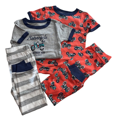 Set Carters 4 Piezas 2 Remeras Y 2 Pantalones Niño 2 Años