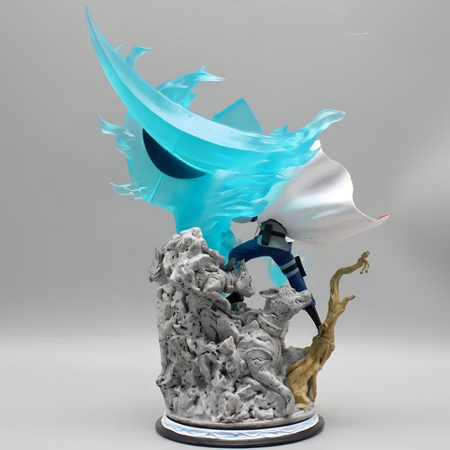 Estátua Kakashi Hatake C/cachorros Naruto Figure 27 Cm