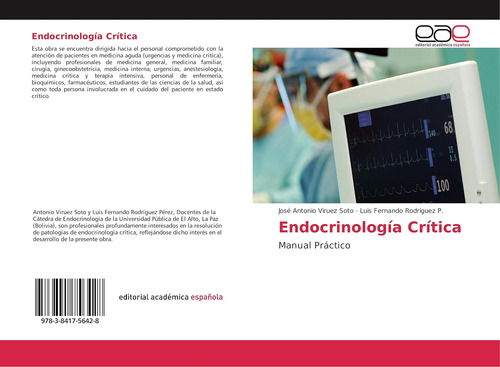 Libro: Endocrinología Crítica: Manual Práctico (spanish Edit