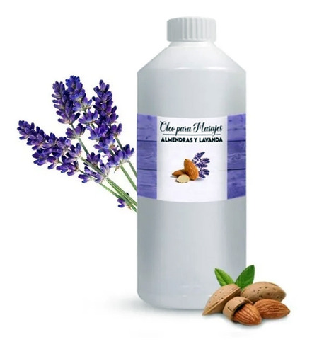 Oleo De Masajes Con Lavanda Aceite De Almendras Coco 1/2 L