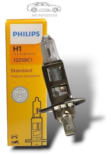 Lampara H1 12v 55w Philips Para Auto Y Moto 12258ci