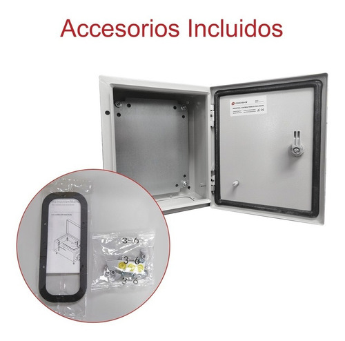Caja Poliéster Ip66 Intemper 300x400x200mm Incluye Chapa
