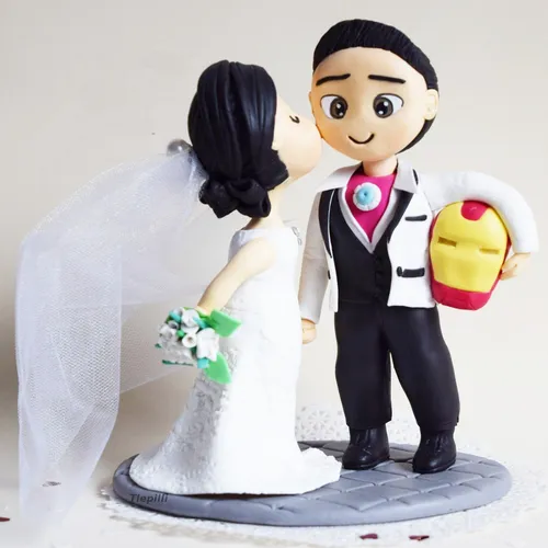 Mu ecos Pastel Boda Iron Man Heroes Novios Personalizados Cuotas
