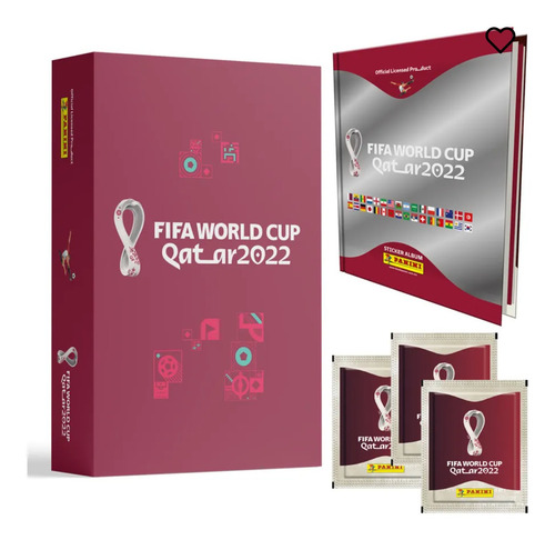 Album Qatar Tapa Dura Silver + Caja + 100 Lamina Sin Repetir