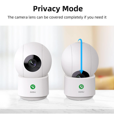 Cámara De Seguridad 2k Para Interiores, Cámara Para Masco...