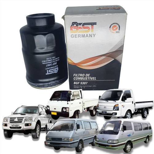 Imagem 1 de 10 de Filtro Combustível Linha Diesel H100 , Topic , Pajero