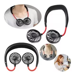 Mini Ventilador De Cuello Recargable Portátil Verano