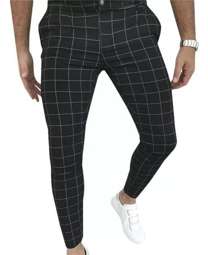 Pantalones Pitillo A Cuadros De Vestir Formal For Man