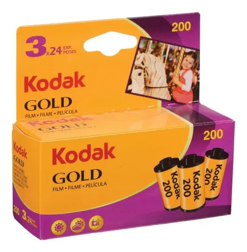comprar 3 Rollos Kodak Gold 200 35 Mm, 24 Exposiciones Por Rollo
