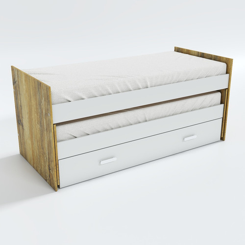 Cama Nido Viggo De 1 Plaza 80x190 Cm Atakama Línea Nido