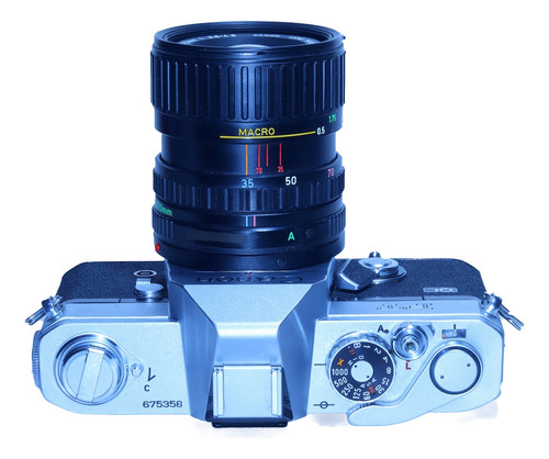Camara Canon Ftb Ql Lente 35-70 Macro 4.5. 100% Operativa Plateado (Usado)