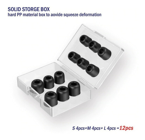 Imagen 5 de 8 de Memory Foam Eartips Almohadillas Para Audifonos Marca Kz