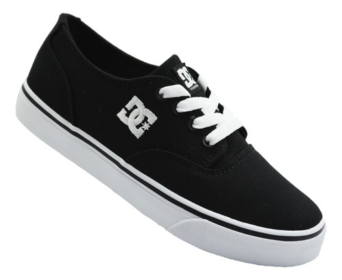 Tenis Dc Shoes Flash 2 Tx Mx Adys300417 Bkw Black White Negr