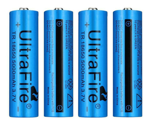 Imagen 5 de 8 de 1 Pila Bateria Recargable 18650 Ultrafire 5000mah 3.7v
