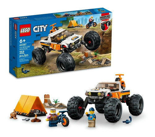 Kit Lego City Todoterreno 4x4 Aventurero 60387 252 Piezas 3+ Cantidad de piezas 251