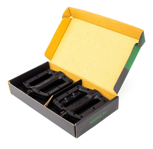 Imagen 10 de 10 de Pedales Bmx Kench Usa ¡linea Pro Liviano Resistente! Negros