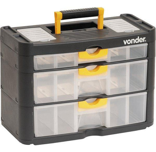 Organizador Plastico Opv 0400 3 Gavetas Vonder