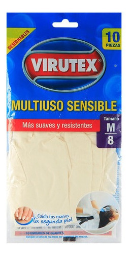 Guantes Desechables Talla M X10 Virutex