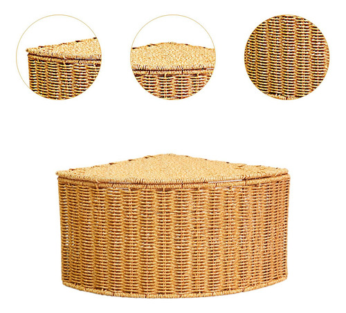 Corner Storage Organizer Sundries Organizer Basket Woven S