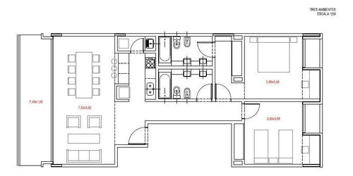 Departamento 3 Amb En Venta En Olivos