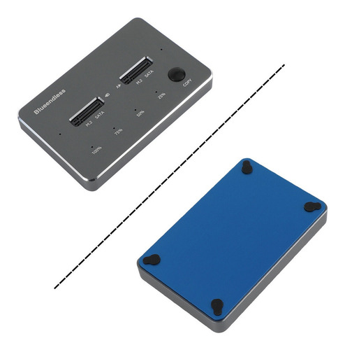Imagen 4 de 5 de Docking Station 2 Ssd M.2 Nvme/sata Usb 3.0 10gbps Win/mac