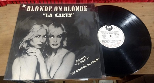 Blonde On Blonde La Carta 1980 Disco Lp Vinilo