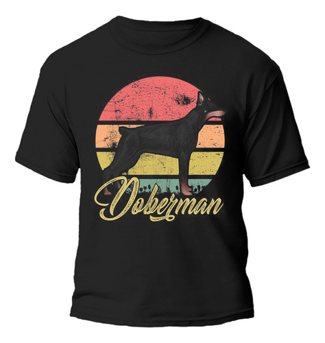 Remera Perro Diseño Doberman 100% Algodón