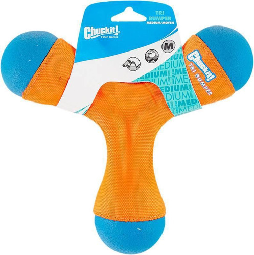 Imagem 2 de 7 de Brinquedo De Cachorro Arremessar Frisbee Tri Bumper Chuckit