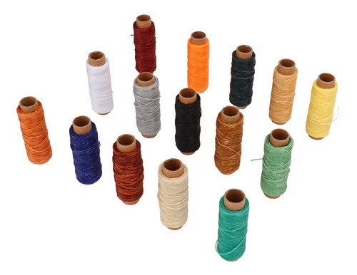 Hilo Recubierto De Cera, 15 Unidades, Encerado, 15 Colores,