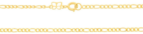 Cordão Rommanel Banhado Ouro 18k Masculino 60 Cm Peixe Jesus Cor Dourado