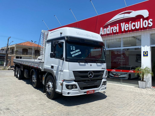 Imagem 1 de 15 de Mercedes-benz Atego 3030 Teto Alto Aut Bi-truck 8x2 2019