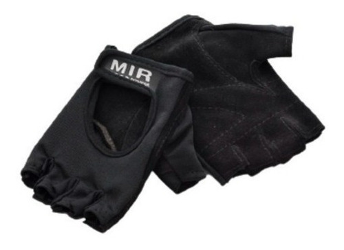 Par De Guantes Fitness Cuero Negro Todos Los Talles