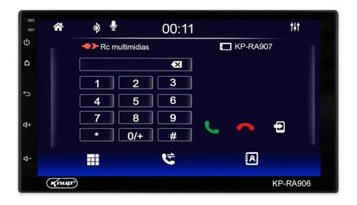 Central Multimidia Androidauto Carplay Grand Siena 2012 2013
