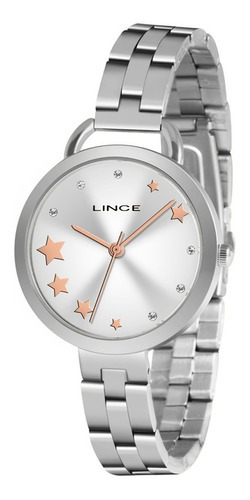 Kit Relógio Lince Feminino Lrmh152l Kz11 C/ E Cor Da Correia Prateado Cor Do Bisel Prateado Cor Do Fundo Prateado